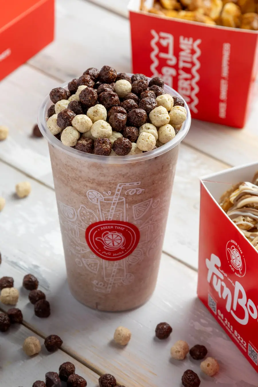 Choco cereal shake